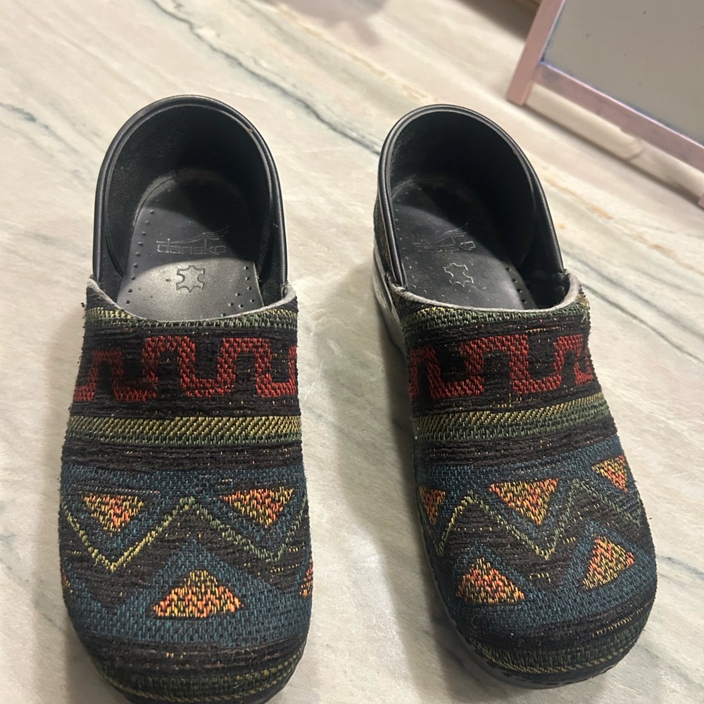 Aztec Southwestern Dansko Clogs Size 40